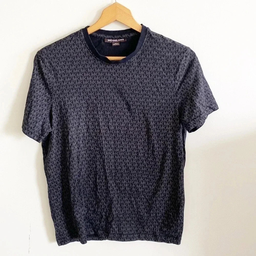 MICHAEL KORS Men's Signature T-Shirt Black Size S